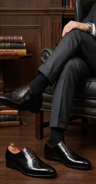 ZAPATO CUERO NEGRO